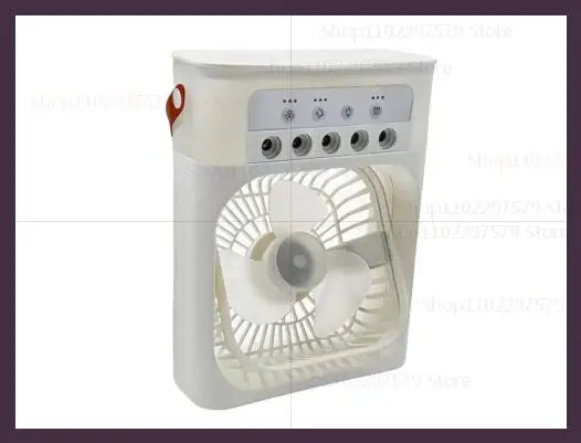 Mini USB Air Cooler & Humidifier Fan – 3 in 1, LED Night Light