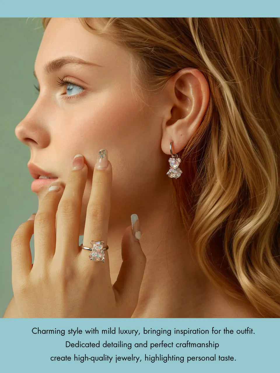 BAMOER 925 Silver Butterfly Ring for Girls, Dainty Cute Butterfly Jewelry Gifts for Women On Birthday Christmas for Girlfriend