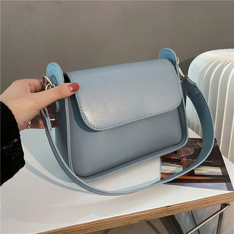 Trendy PU Flap Shoulder Bag