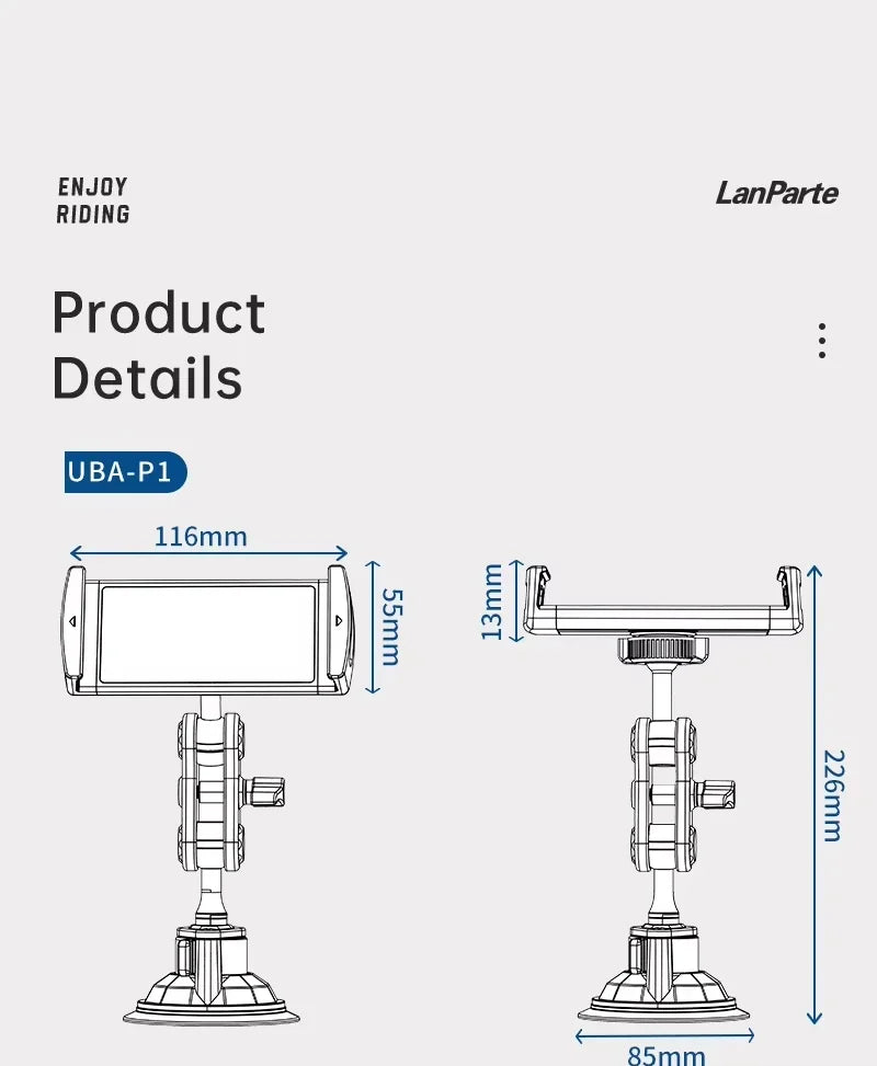 360° Rotatable Suction Mount