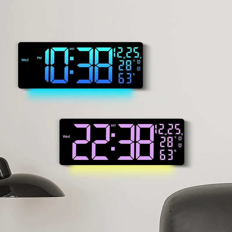 Color-Changing LED Wall Clock – Dynamic Room Decor