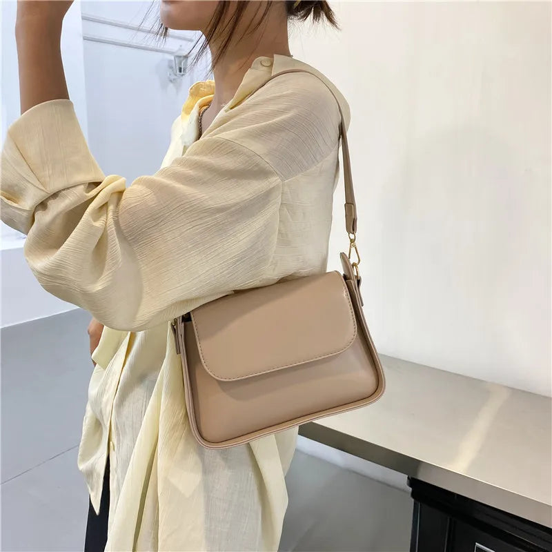 Trendy PU Flap Shoulder Bag