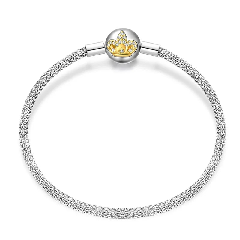 925 Sterling Silver Charm Bracelet for Women”