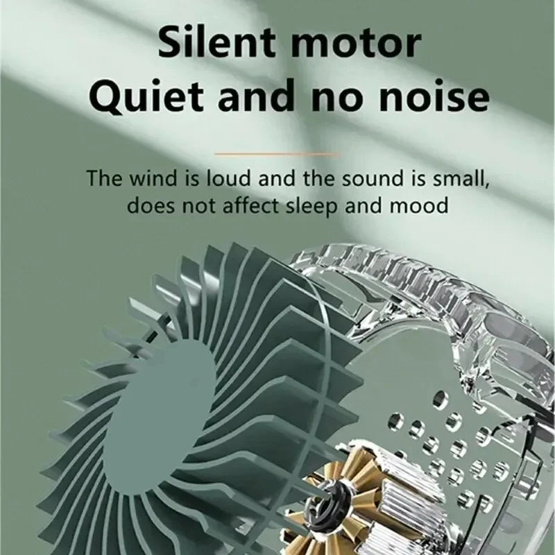 Mini Portable Bladeless Fan – Rechargeable Handheld Travel Fan