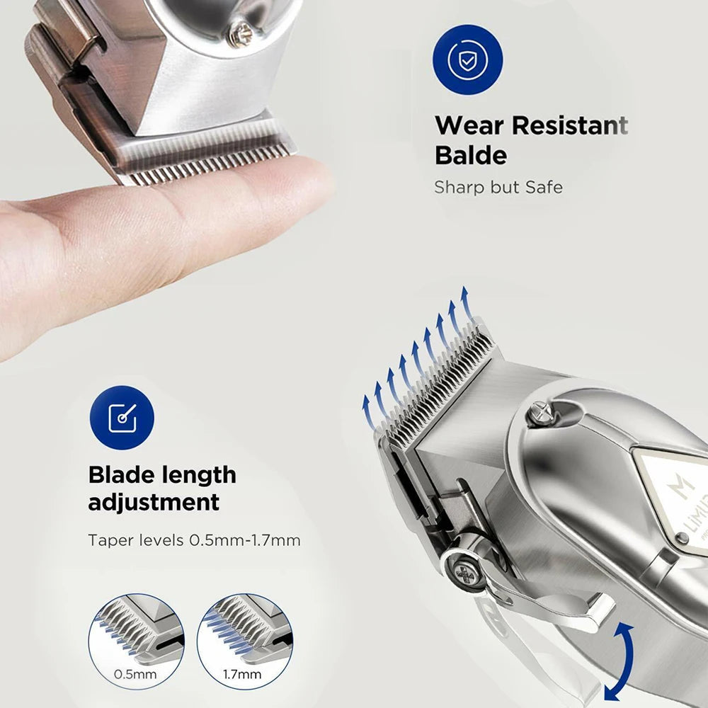 Limural Professional Hair Clippers – Cordless T-Blade Trimmer