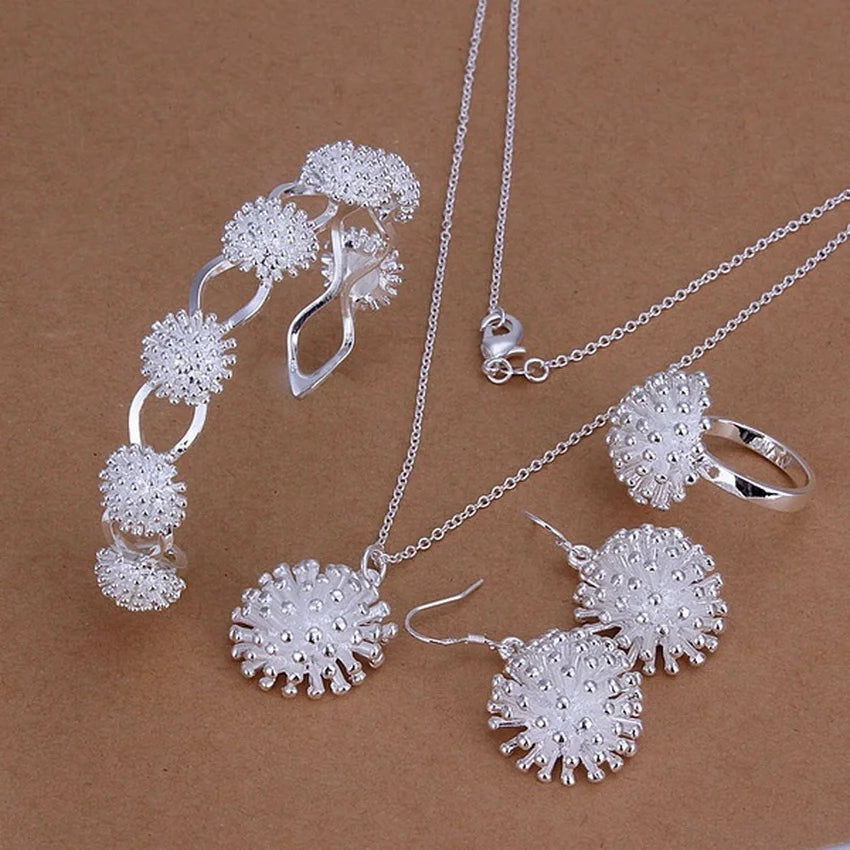 “925 Silver Fireworks Jewelry Set for Women”