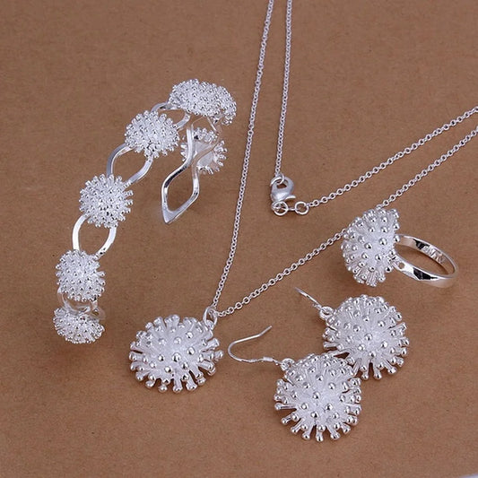 “925 Silver Fireworks Jewelry Set for Women”