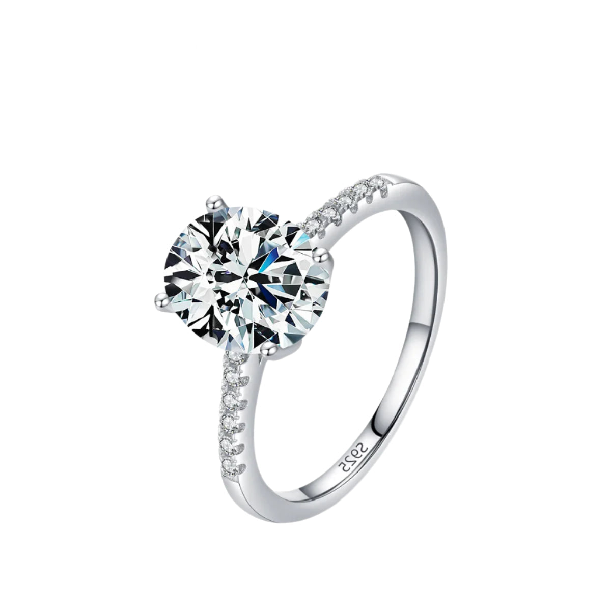 MODIAN 925 Silver Oval Zircon Ring