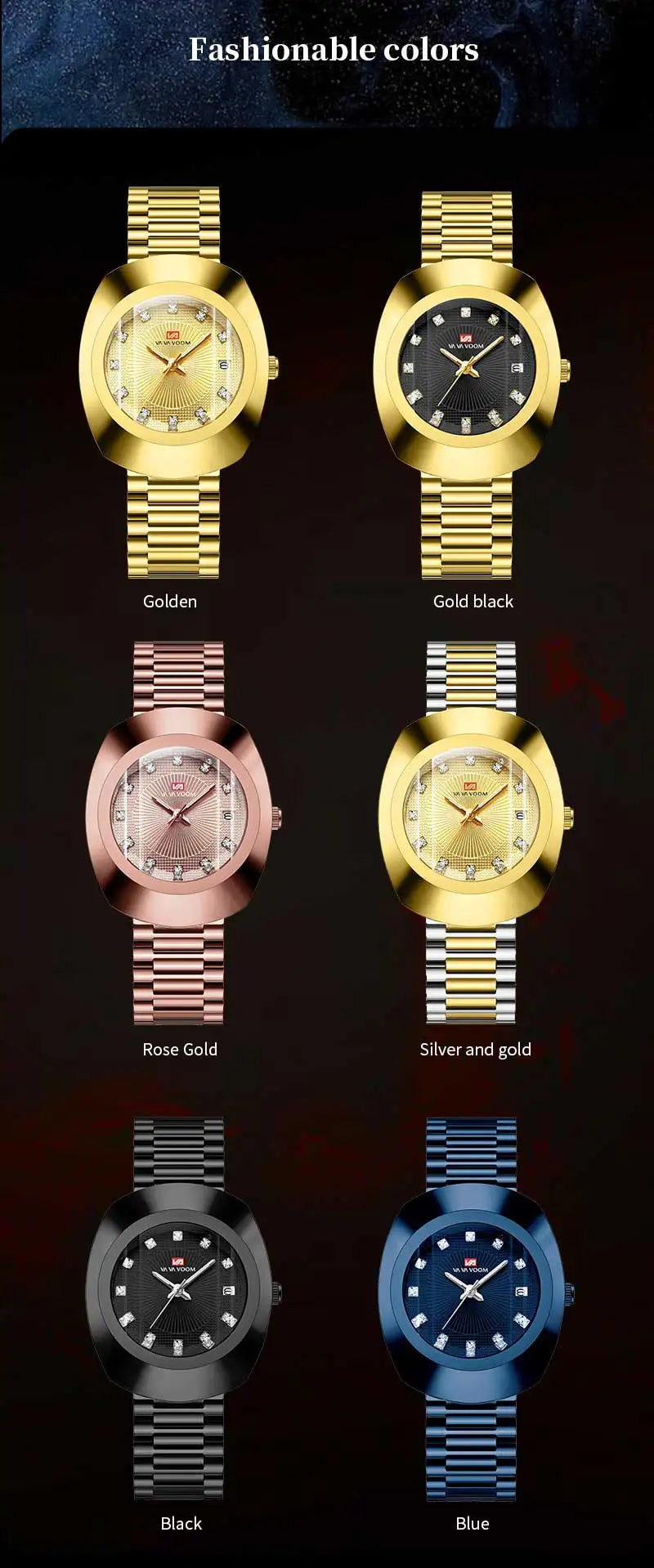 Elegant Gold Mesh Men’s Watch