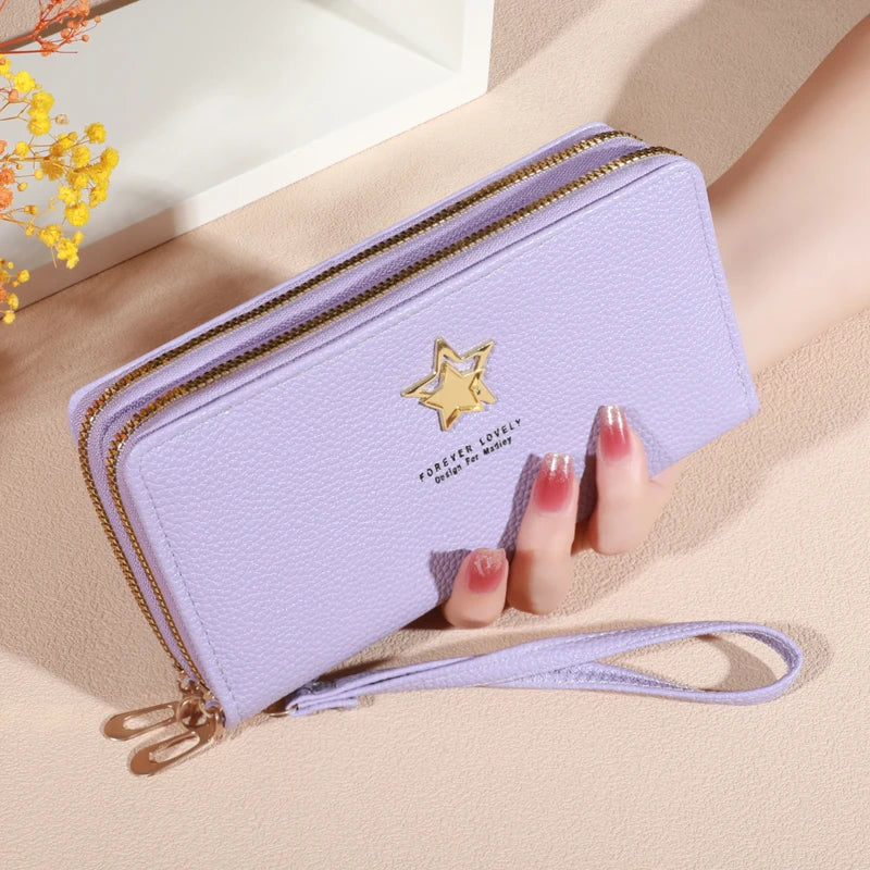 Elegant Hand Clutch with 8 Card Slots & Compartments
