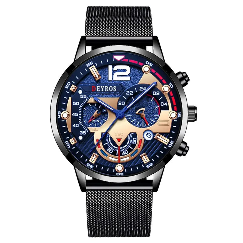 Men's Stainless Steel Quartz Watch