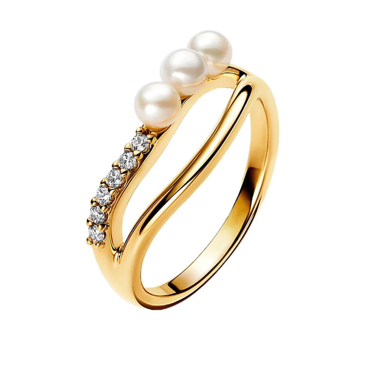 925 Silver Pearl & Zircon Ring – Couple’s Jewelry Gift"
