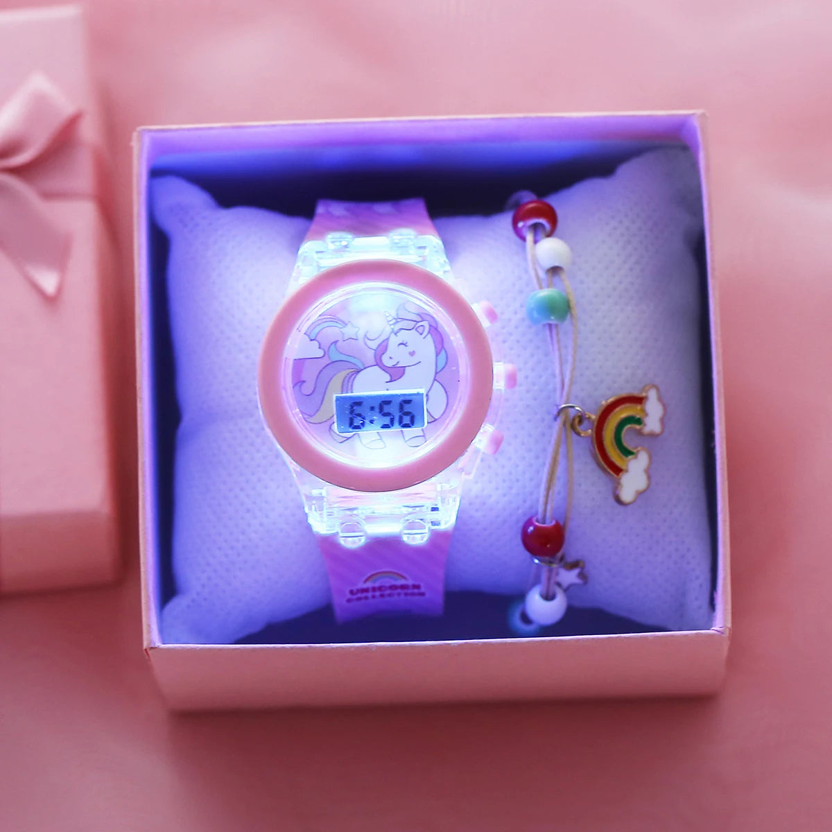 Kids Luminous Sports Watch Set