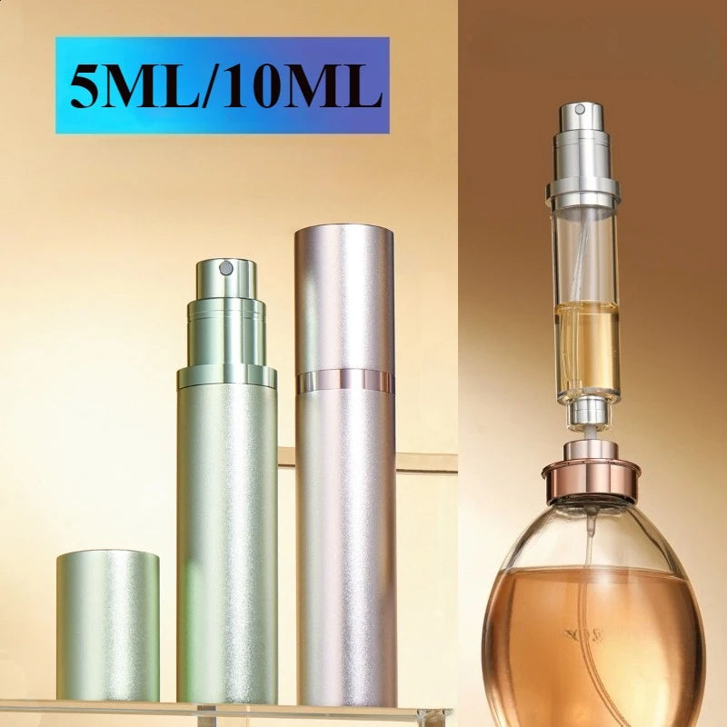 5ml/10ml Mini Perfume Spray Bottle – Refillable Travel Atomizer