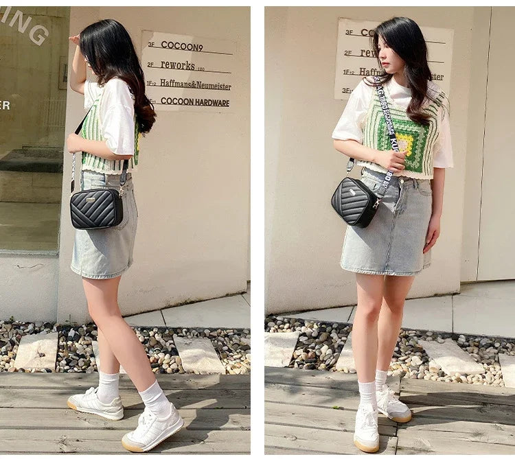 Fashion PU Leather Small Crossbody Bag for Women