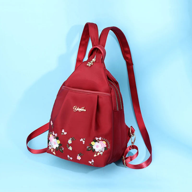 Waterproof Oxford Embroidered Backpack