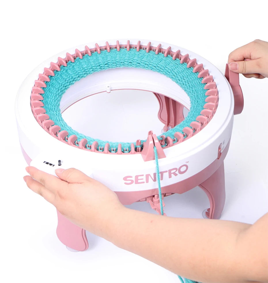 Sentro 48-Needle Smart Weaving Loom – Rotating Double Knitting Machine
