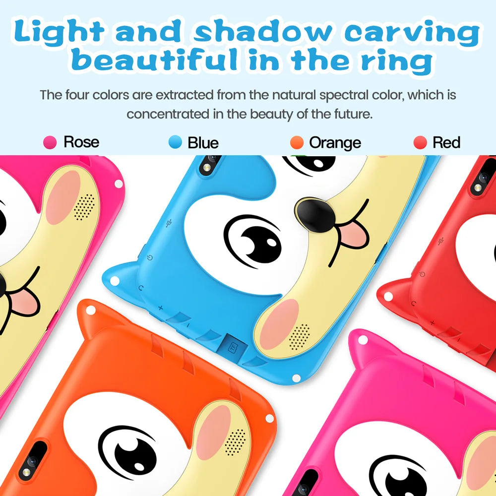 BDF 7" Kids Tablet – Android 13, Dual Camera, 5G WiFi