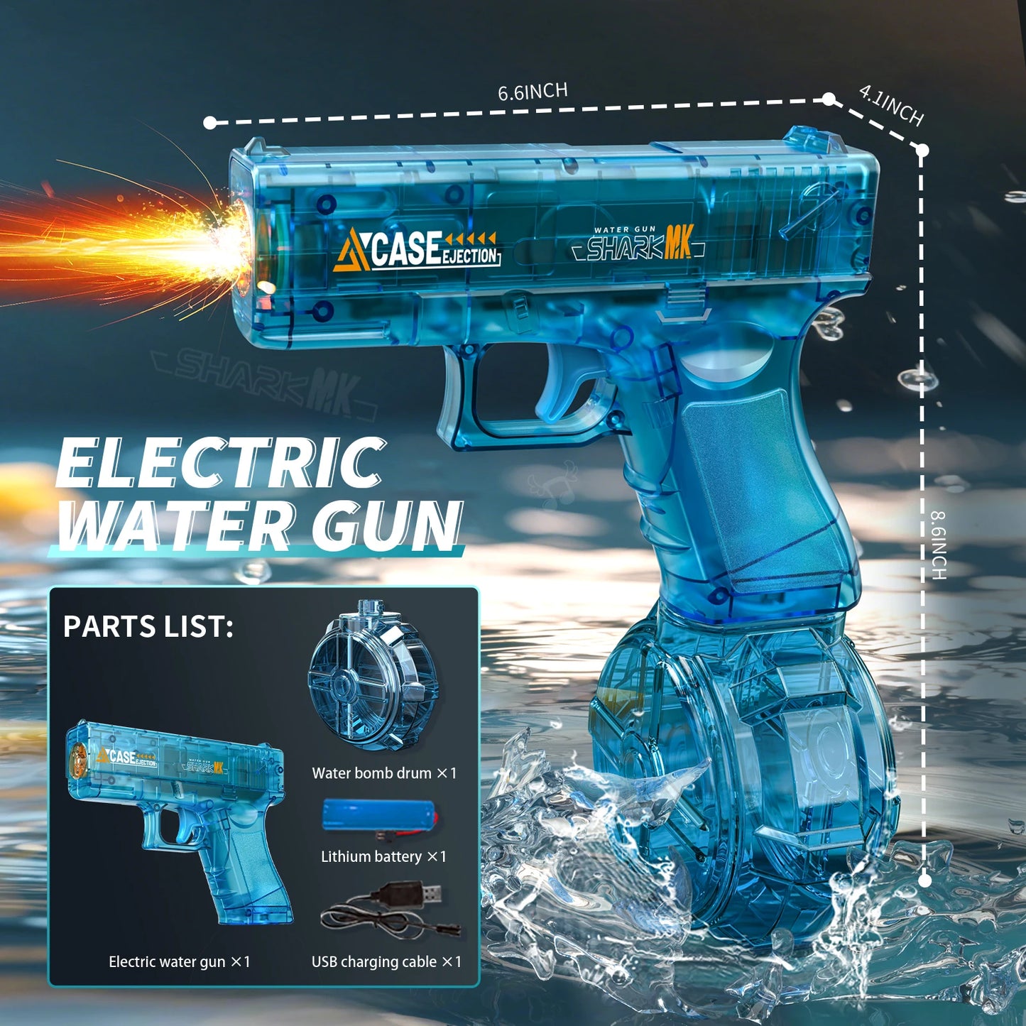 Electric Water Gun – Automatic Outdoor Fun for Kids