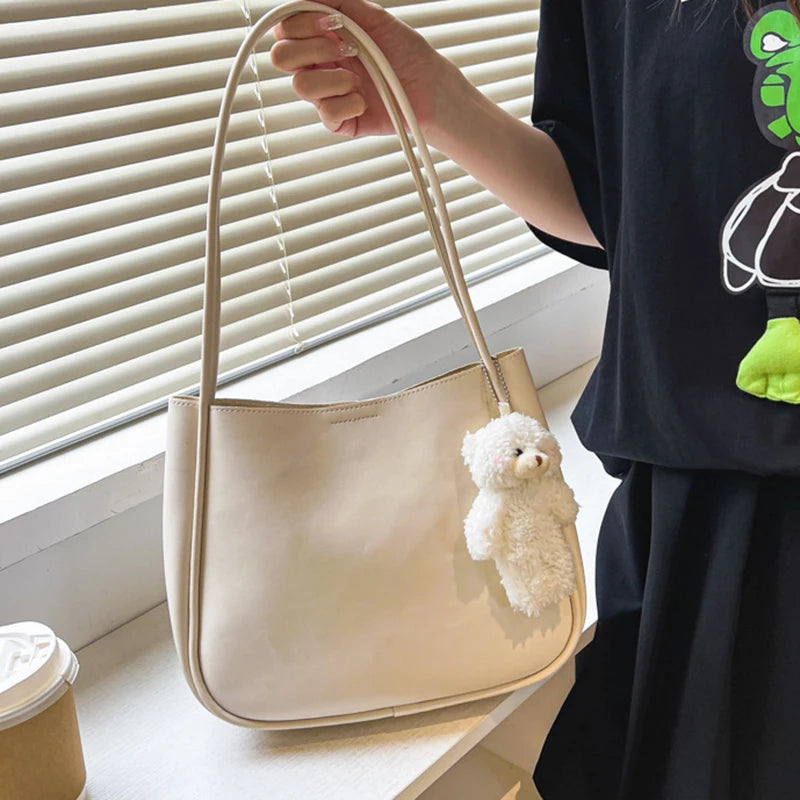 Bear Pendant Shoulder Bag