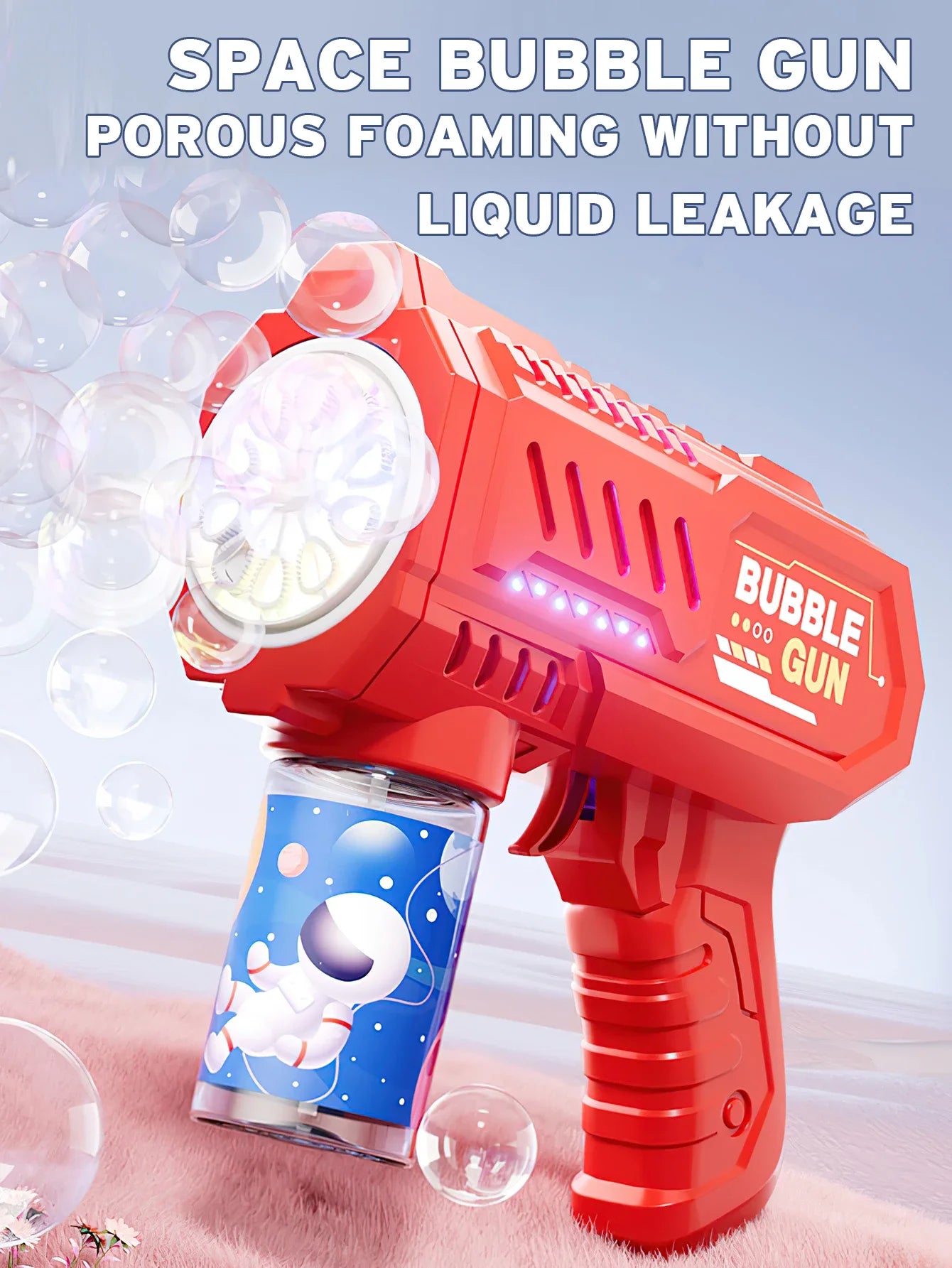 Automatic Bubble Gun – Rocket Bubble Machine for Kids