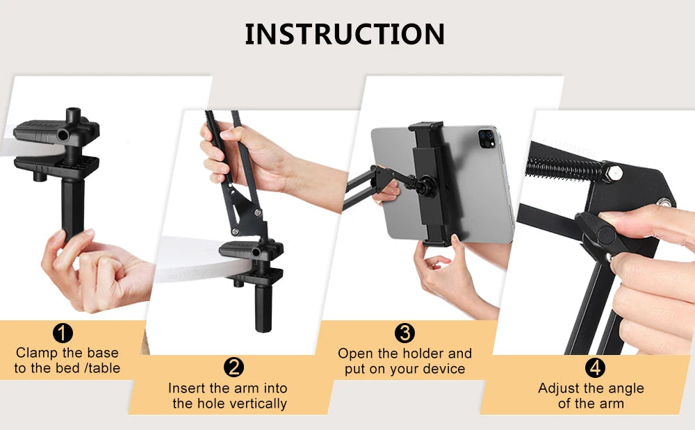 Rotatable Bed Tablet Stand