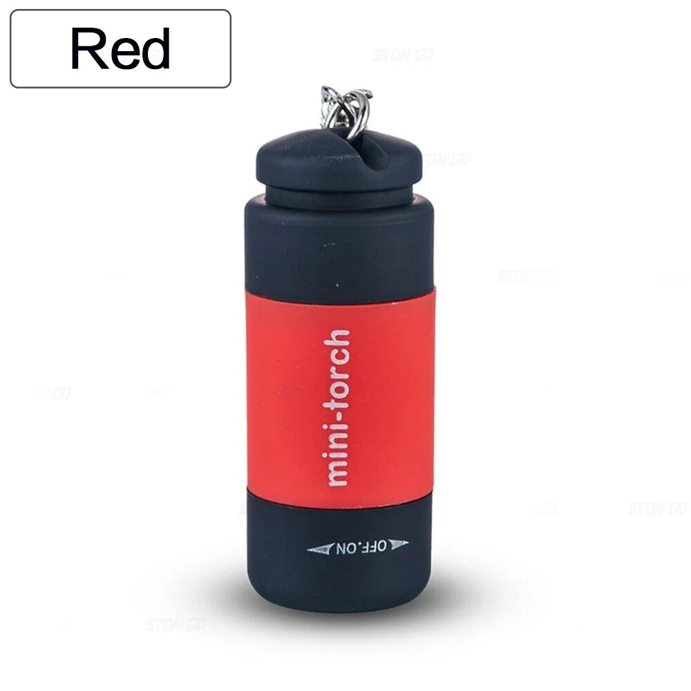 Mini USB Keychain Flashlight – Portable Waterproof LED