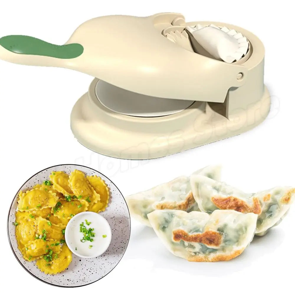 2-in-1 Dumpling & Momo Molding Machine – DIY Manual Press.