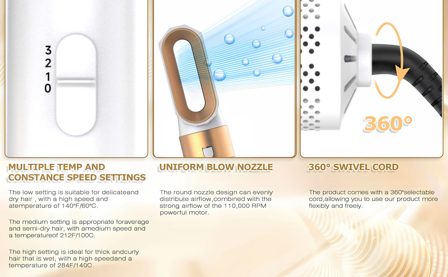 Professional 5-in-1 Hair Dryer & Styling Tool – Dyson Airwrap Alternative