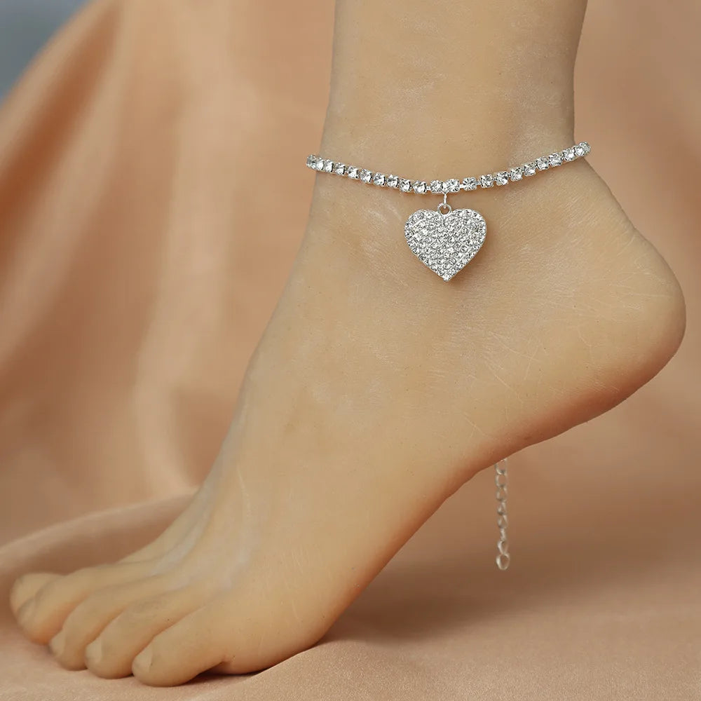 Luxury Rhinestone Chain Anklet for Women