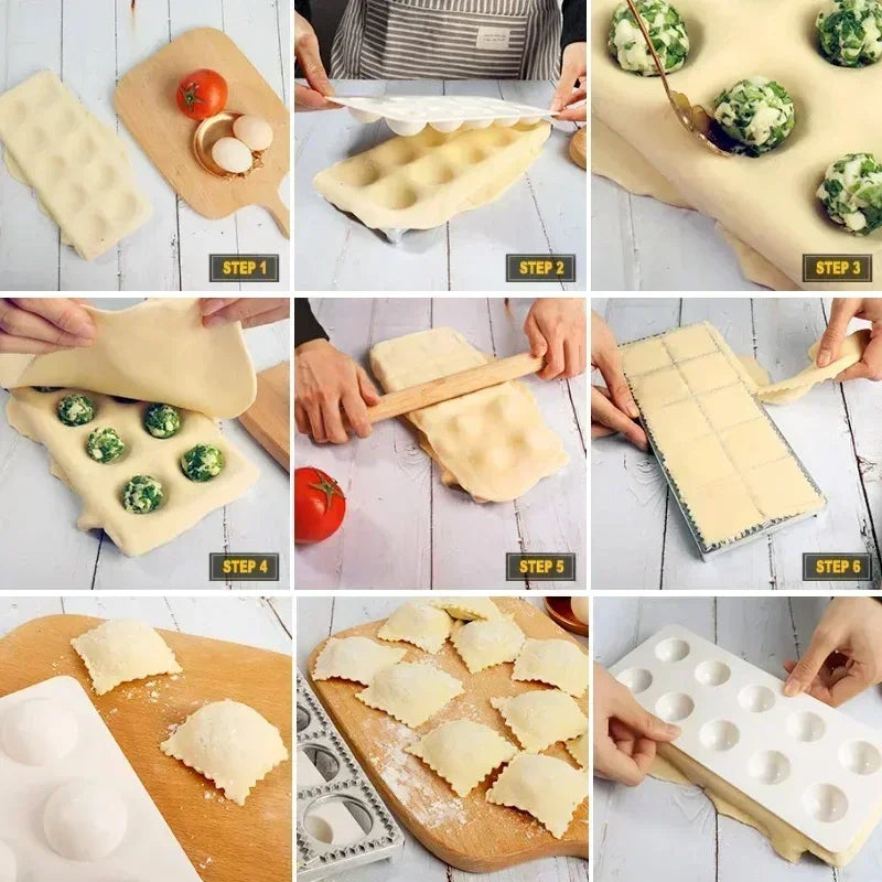 Ravioli & Dumpling Maker Mold – Aluminum Stamp Cutter