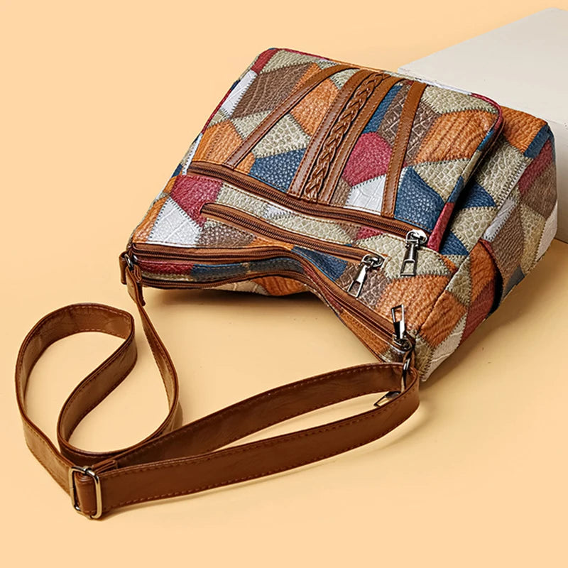 Multi-pocket Retro Shoulder Bag