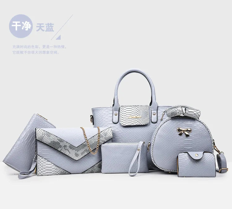 Luxury 6-Piece Handbag Set