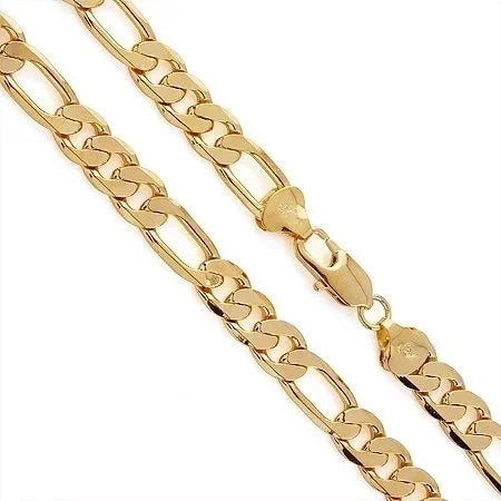 High-Quality 18K Gold 8MM Sideways Necklace 20"