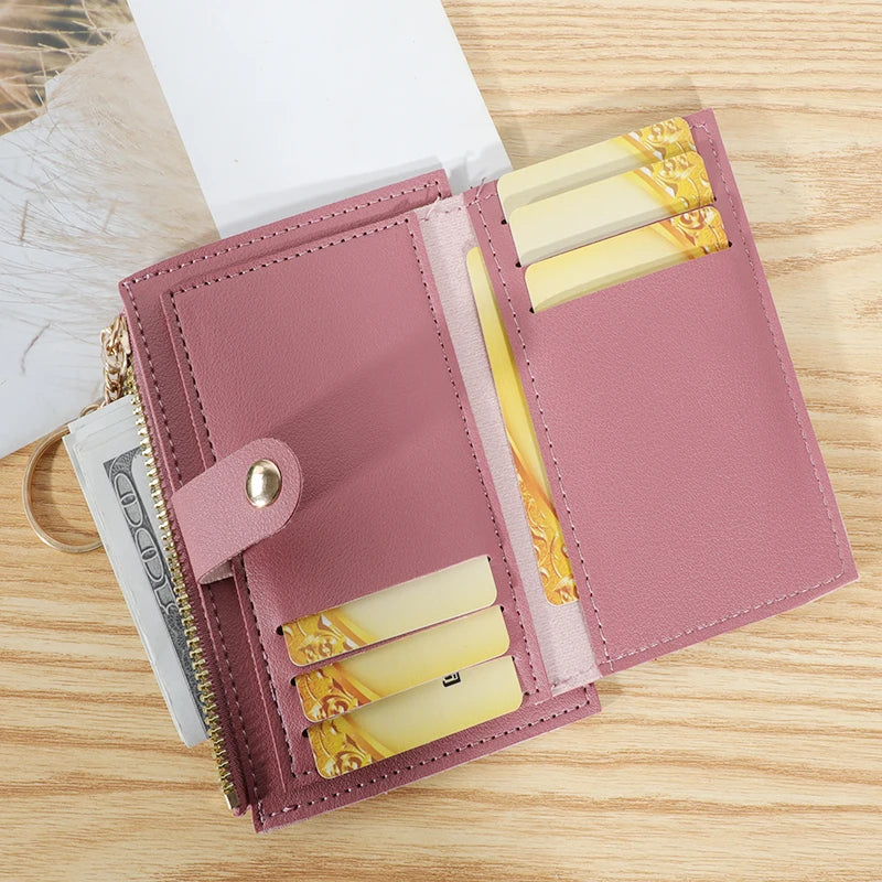 Portable Travel Zipper Card Holder