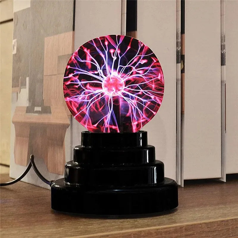 3-6 Inch LED Plasma Light for Bedroom Decor and Kids Gifts.