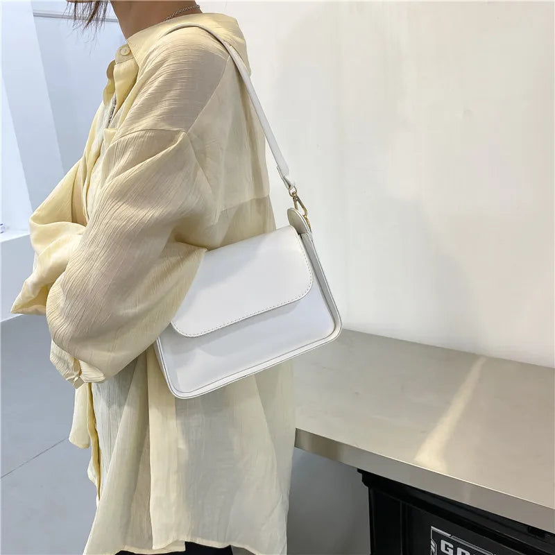 Trendy PU Flap Shoulder Bag