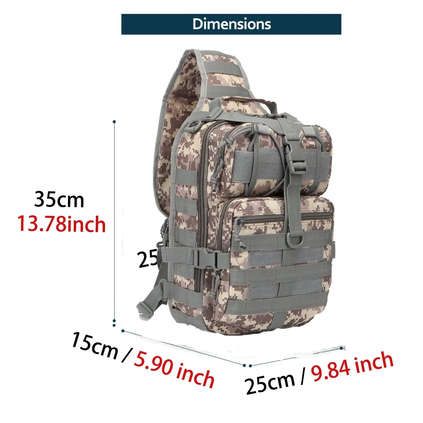 Assault Pack Rucksack for Hiking, Camping & Trekking
