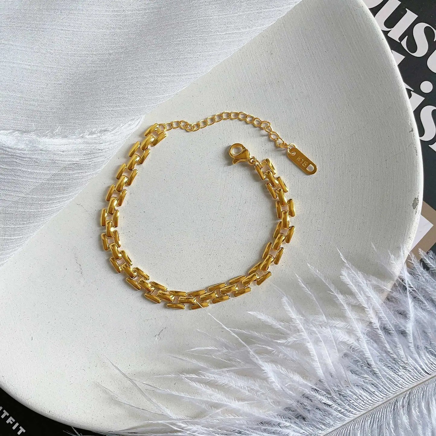 Minimalist Stainless Steel Link Bracelet