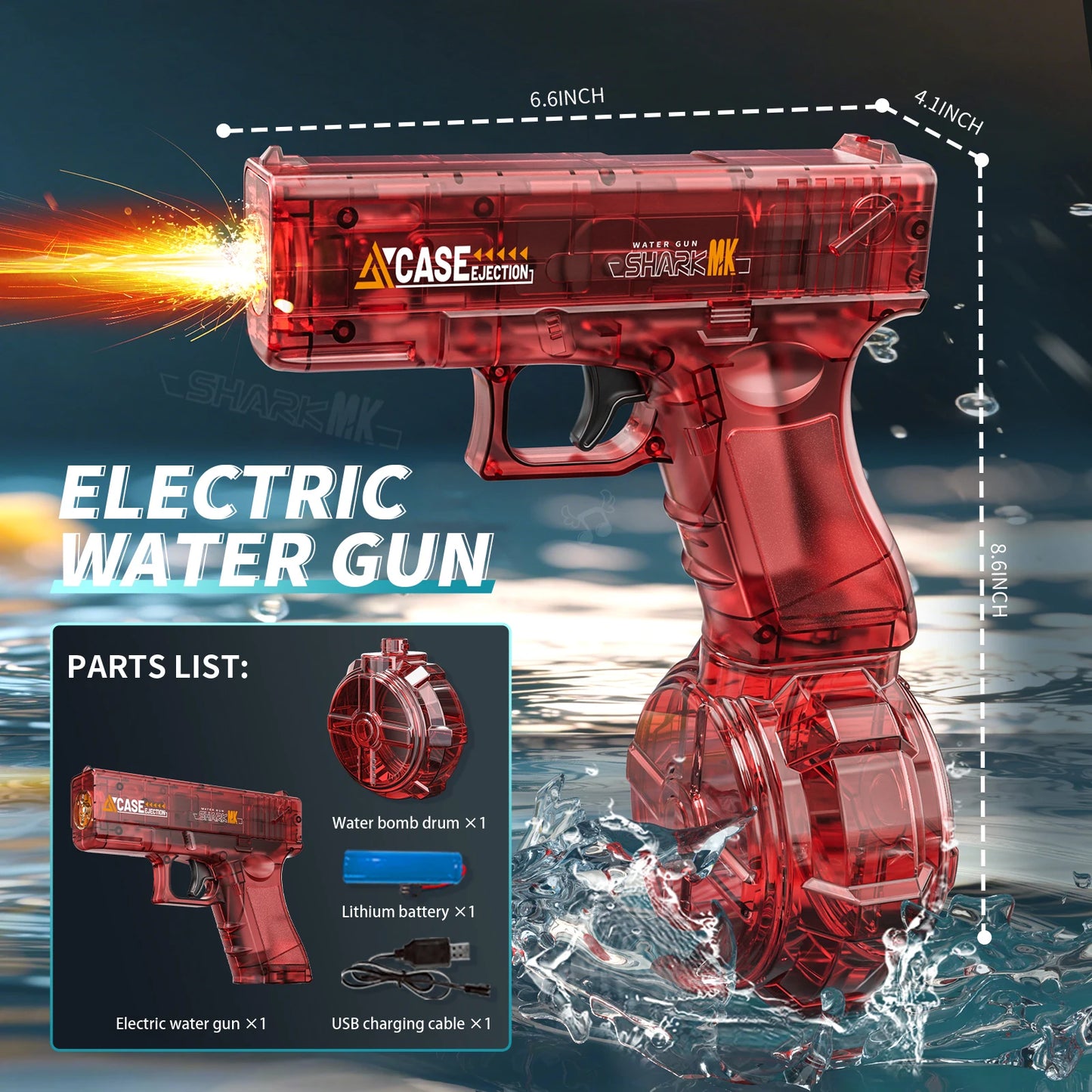 Electric Water Gun – Automatic Outdoor Fun for Kids