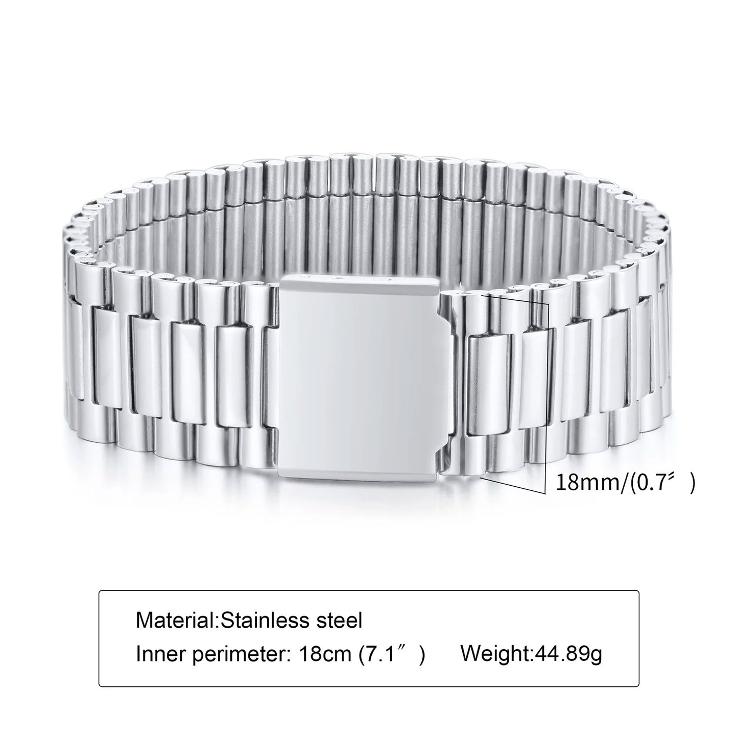 “Vnox Stainless Steel Link Bracelety