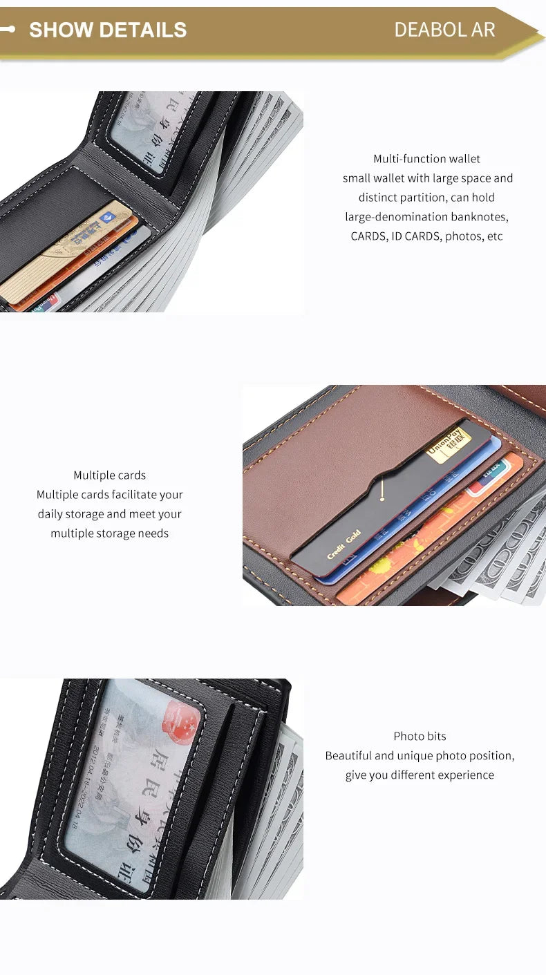Short Multi-Card Holder Purse for Young Ment
