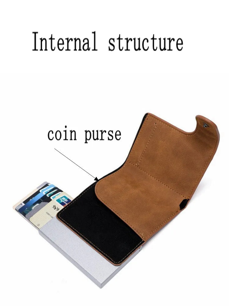 Anti-Theft Metal Business Card Box & Credit Card Holder