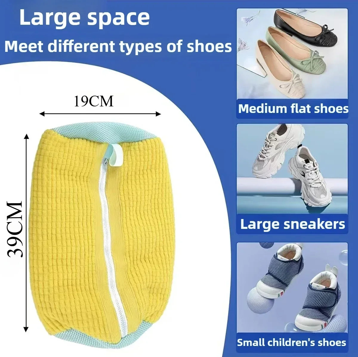 Machine Washable Shoe Laundry Bag