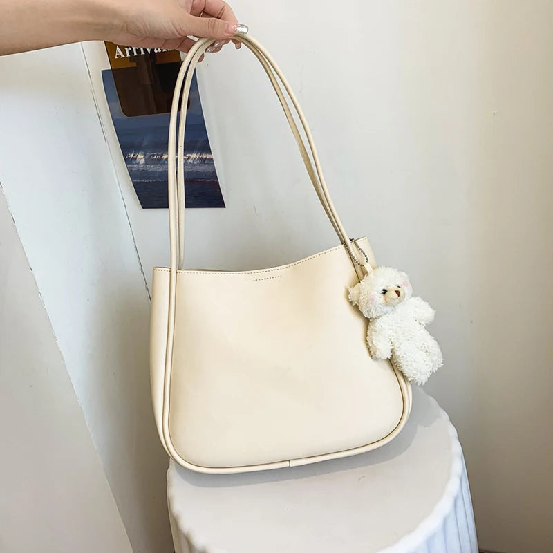 Bear Pendant Shoulder Bag