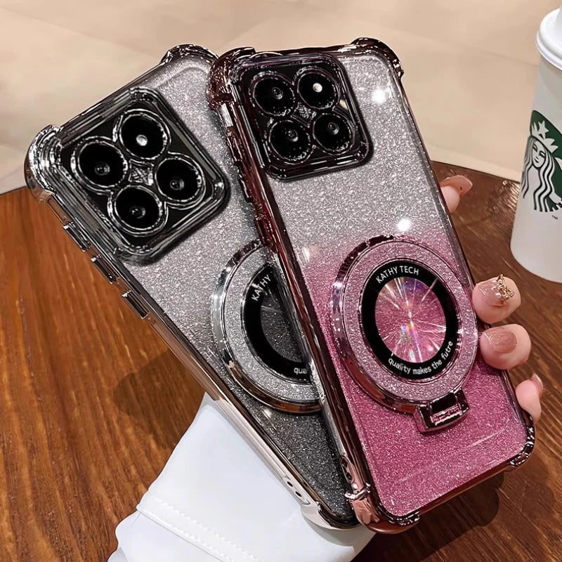 Luxury Glitter Bracket Cover – Xiaomi Redmi