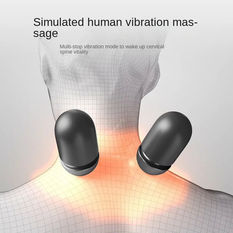 Electric Cervical Pillow Massager – Hot Compress & Vibration