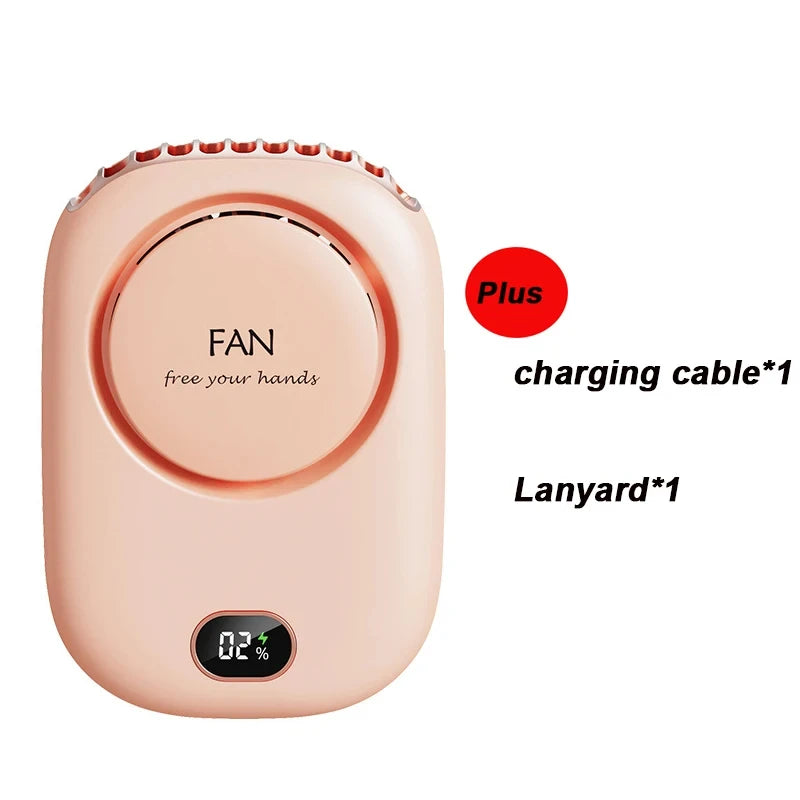 Mini Portable Bladeless Fan – Rechargeable Handheld Travel Fan