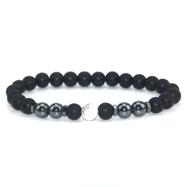 Adjustable Black Obsidian Magnetic Therapy Ankle