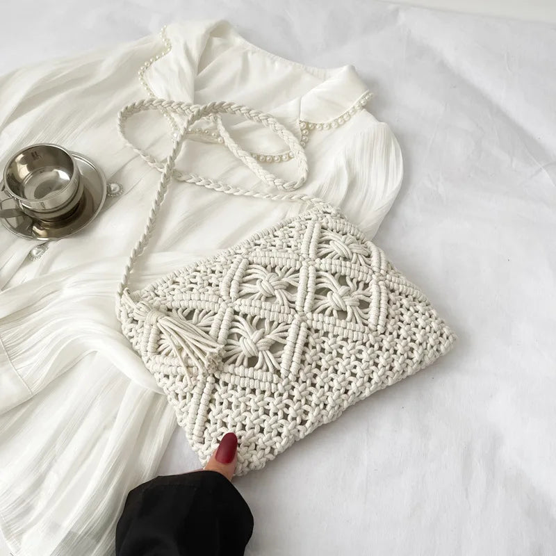 Straw Woven Crossbody Bag